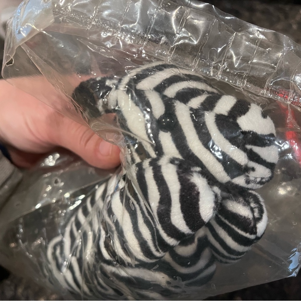 TY Beanie Baby 1995 Ziggy Zebra MINT condition preserved in sealed bag